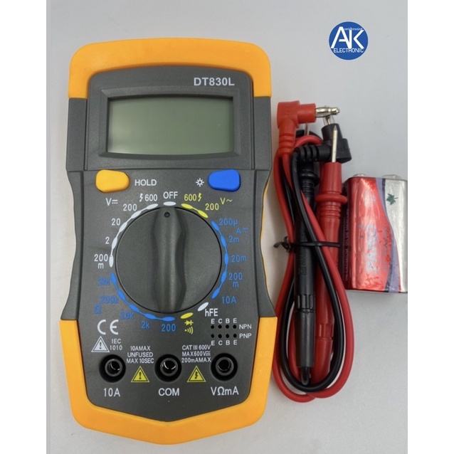 มิเตอร์ดิจิตอล มัลติมิเตอร์ดิจิตอล XTMAX DT830L Multimeter Digital