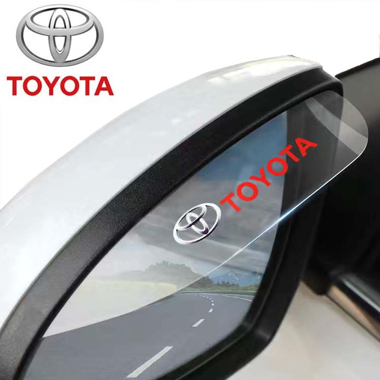 ภาพหน้าปกสินค้าอุปกรณ์เสริมรถยนต์กระจกมองหลังกันฝนกันฝน 2 ชิ้นสําหรับ Toyota Vios Innova Hilux Fortuner