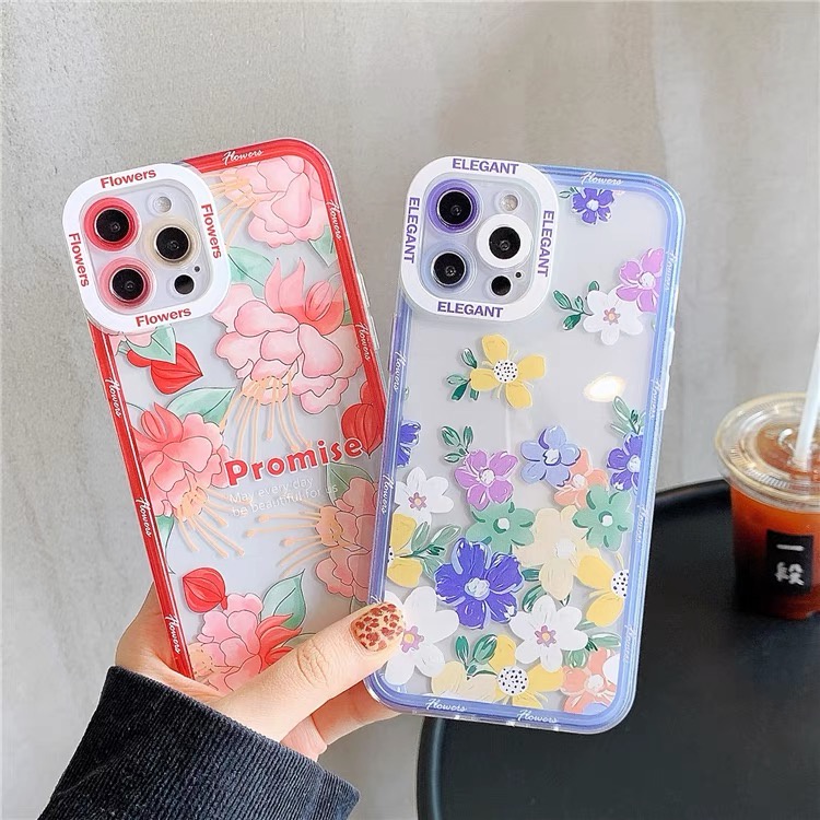 เคสโทรศัพท์มือถือ-ป้องกันกระแทก-ลายดอกไม้-สีโปร่งใส-สําหรับ-case-oppo-a18-a38-a58-a98-a78-a17-a17k-a77s-a5-a9-a31-a53-2020-a54-a16k-a52-a92-a5s-a7-a12-a11k-a74-a95-a16-a93-a3s-a12e-a55-a57-a76-a96-a15