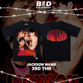 ราคาถูกใส่โค้ด STLY38 ทันที 60.- StreetStyle_Shop | เสื้อยืดสกรีนลายJackson Wang วรรคเดียวกัน S-5XL