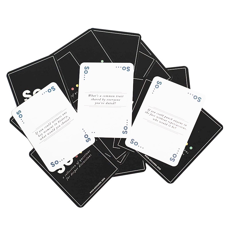 ภาพหน้าปกสินค้าการ์ดเกม So Cards Game (Volume Two) Deep Conversation Starters Party Game Question Card Game สําหรับทุกโอกาส จากร้าน houmi.th บน Shopee