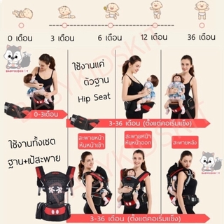 ภาพขนาดย่อของภาพหน้าปกสินค้าพร้อมส่งในไทย เป้อุ้มเด็ก เป้อุ้ม ที่อุ้มเด็ก Hip seat Mickey Minnie มิกกี้ มินนี่ pooh จากร้าน babykidskit บน Shopee ภาพที่ 2