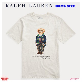 RALPH LAUREN PREPPY BEAR COTTON JERSEY TEE ( BOYS SIZE 8-20 YEARS )