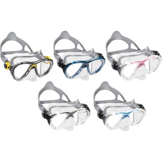 CRESSI PROFESSIONAL BIG EYES EVOLUTION MASK CRYSTAL FRAME-หน้ากากดำน้า สำหรับผู้ใหญ่ คริสตัลซิลิโคน