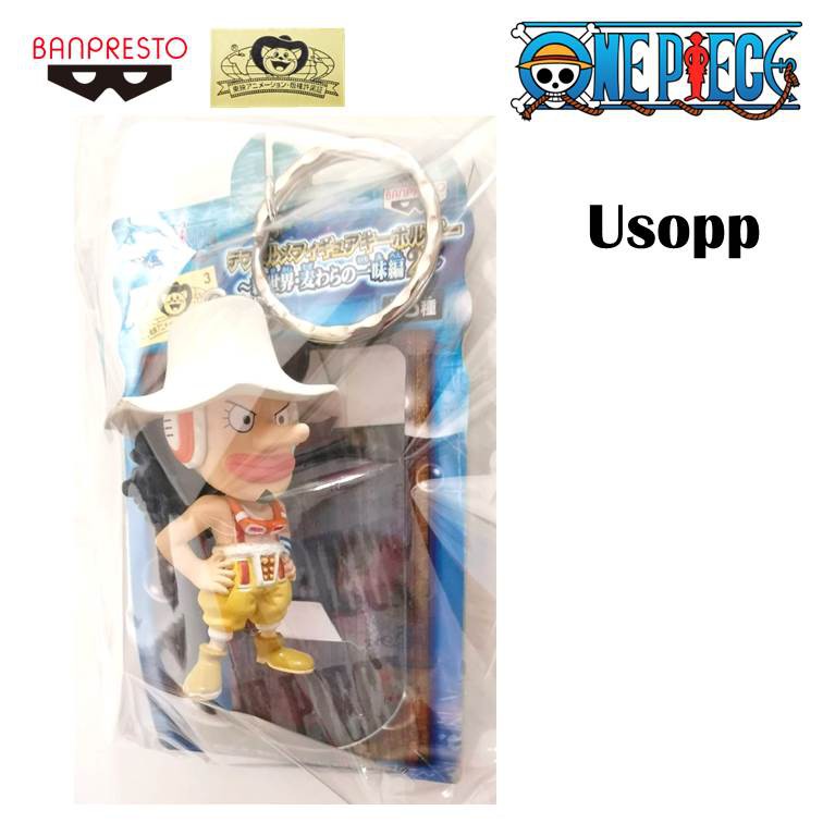 ของแท้-พวงกุญแจ-โมเดล-วันพีซ-usopp-มือ-1-ฟิกเกอร์ญี่ปุ่น-แมวทอง-หายาก