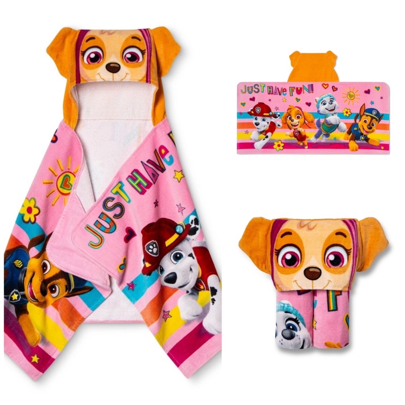 ผ้าคลุมว่ายน้ำ-paw-patrol-skye-here-to-help-hooded-towel-จากอเมริกา