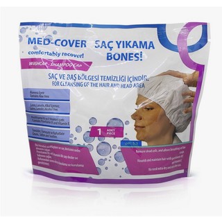 สินค้า Med Cover Shampoo Cap  🌈พร้อมส่ง🌈หมวกสระผมไม่ใช้น้ำ หมวกแชมพู Dry shampoo คนศัลยกรรม ผู้ป่วยติดเตียง เดินทาง