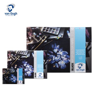 VAN GOGH กระดาษดำสีน้ำ 360G (GWC BLACK PAPER 360G)