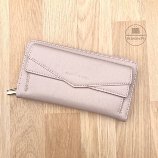 CHARLES &amp; KEITH LONG WALLET (outlet) สีนู้ด