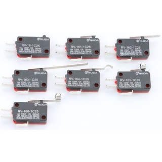 2ชิ้น ลิมิต สวิตซ์ Micro Limit Switches 16A 250V 125V SPST 4.8mm Width 2Pins NO Normally Open 16mm 52mm พร้อม​จัดส่ง​