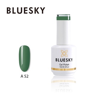 สีเจล Bluesky gel polish A52 สีเขียว