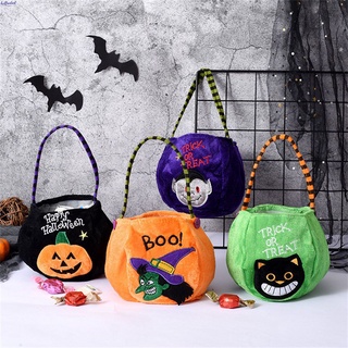 Halloween Candy Gift Bag Kids Trick Or Treat Goody Tote Pumpkin Cat Witch Vampire Handbag Party Favors Decoration Bri