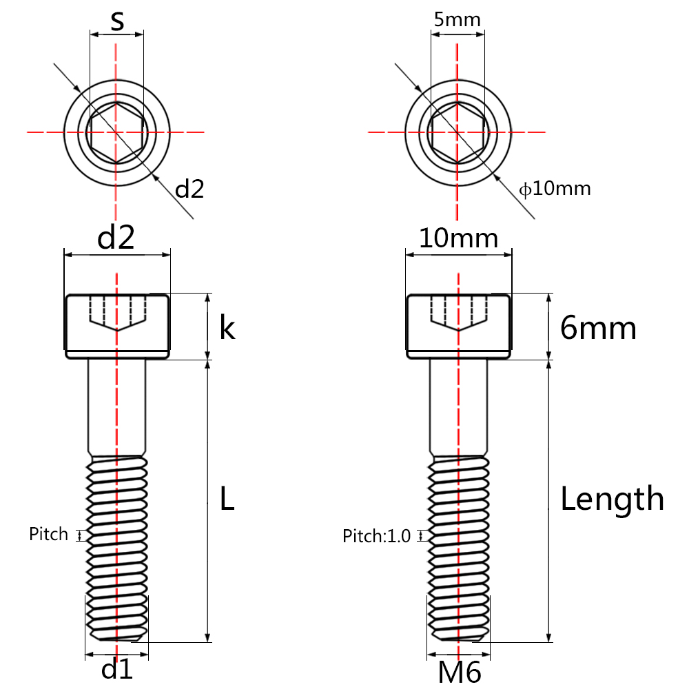 wanyifa-สกรูไทเทเนียม-ti-bolt-m6x50-55-60-65-มม-สําหรับจักรยาน-mtb-road-seatpost-1-ชิ้น