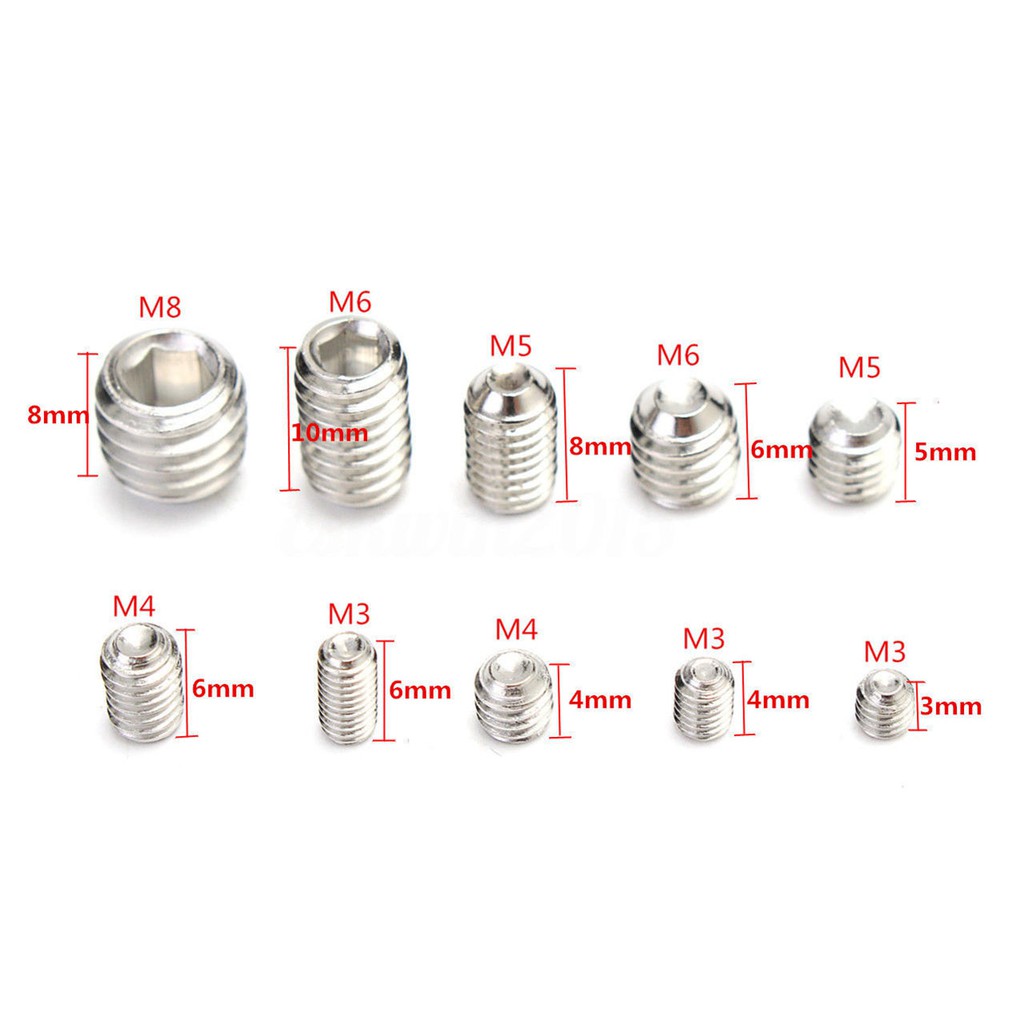 ภาพสินค้า250 ตัว ชุดสกรูตัวหนอน 6 เหลี่ยมหัวจม สแตนเลส SUS304 ส่งจากไทยไม่ต้องกลัวกล่องแตก จากร้าน 1081009scale บน Shopee ภาพที่ 1