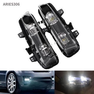 Aries306 Pair LED Fog Lights LR026089 Front Bumper Replacement for Land Rover Range Evoque 2012‑2015