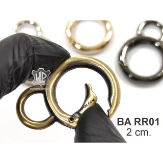 ภาพหน้าปกสินค้าBA RR01 ตะขอกลม ห่วงสปริง ขนาด 2ซม. 1 ชิ้น Gate Spring O-Ring 1 piece ที่เกี่ยวข้อง