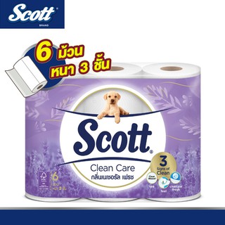 Scott Clean Care กลิ่นเนเชอรัล เฟรช แพ็ค 3 ม้วน