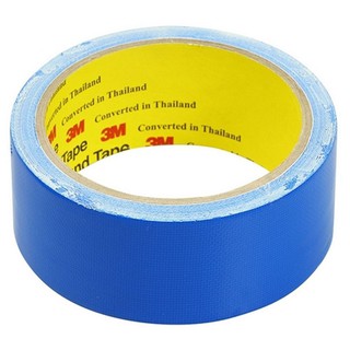 Adhesive tape UTILITY DUCT TAPE 3M 36MMX8Y BLUE Stationary equipment Home use เทปกาว อุปกรณ์ เทปผ้ามันเงา 3M 36 MMX8M สี