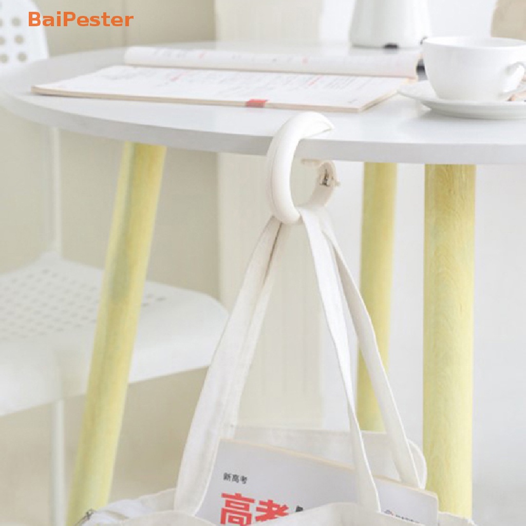 baipester-portable-creative-hanging-bag-hook-punch-free-table-edge-hook-household-hooks