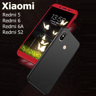 เคสโทรศัพท์มือถือแบบเต็มสําหรับ xiaomi redmi 6a redmi s2 360