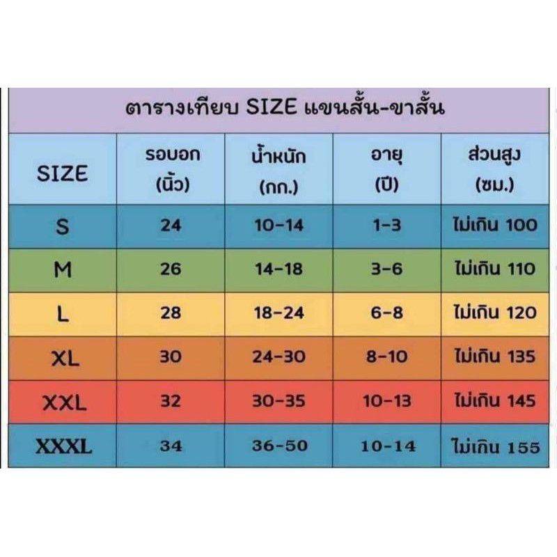 ชุดเด็กผ้าไมโครเกรดพรีเมี่ยม-ไซต์2xl