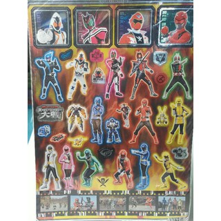 สติกเกอร์   Super Hero Taisen (25.5×36 cm.)