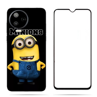 สําหรับ Despicable Me 3 (MINIONS) Infinix Note 12 Pro 4G ฟิล์มกระจกนิรภัย เคสป้องกัน