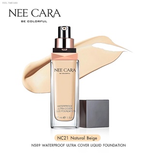 🔥ส่งไวจากไทย🔥NEE CARA นีคาร่า รองพื้น กันน้ำ ครีมรองพื้น N589 WATERPROOF ULTRA COVER LIQUID FOUNDATION