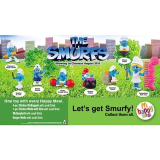 The Smurf Happy Meal Mcdonals ครบชุดมือ1คะ