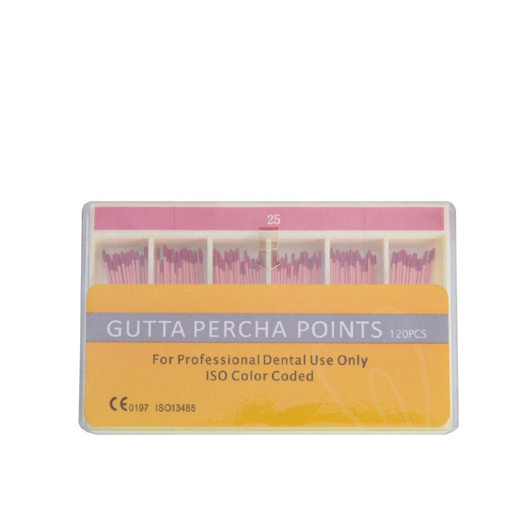 อุปกรณ์ทันตกรรม Gutta Percha Points Taper 0.02 25 1 กล่อง# ช่องว่าง