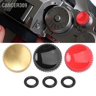 Cancer309 ปุ่มกดชัตเตอร์กล้อง แบบเว้า โลหะ พร้อมแหวนยาง สําหรับ Fujifilm X Series
