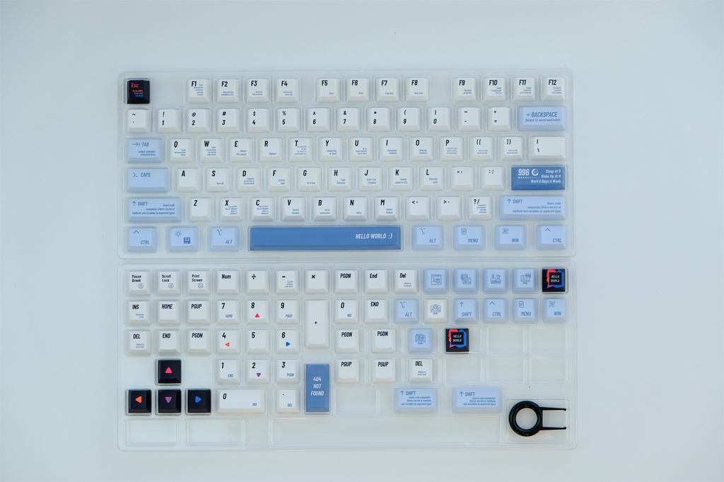 GMK Programmer Keycap, 129 คีย์ PBT Keycaps Cherry Profile DYE-SUB ส่วน ...