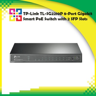 TP-LINK TL-SG2210P 8-Port Gigabit Smart PoE Switch with 2 SFP Slots