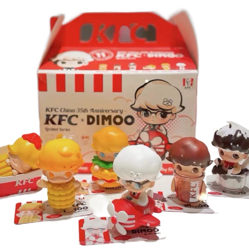 Original POP MART DIMOO KFC Joint Series Blind Box ของเล่นรุ่นยืนยัน ...