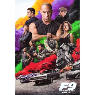 โปสเตอร์ หนัง Movie Fast &amp; Furious 9 เร็วแรงทะลุนรก รูป ภาพ ติดผนัง สวยๆ poster 34.5 x 23.5 นิ้ว (88 x 60 ซม.โดยประมาณ)