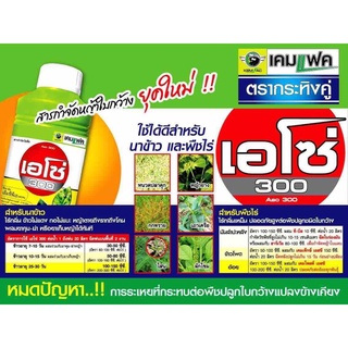 เอโซ่ ขวดเขียว ขนาด1,000ซีซี (เอ็มซีพีเอ 30% SL)  วัชพืชใบกว้าง กก นาข้าว