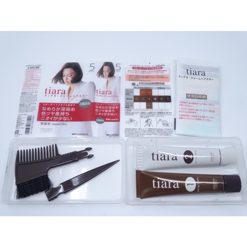 shiseido-tiara-cream-hair-color-ครีมปิดผมขาว