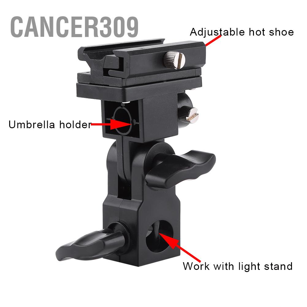 cancer309-ที่วางร่มแฟลช-สีดำ-ขายึด-ขาตั้งไฟ-สำหรับถ่ายภาพวิดีโอ