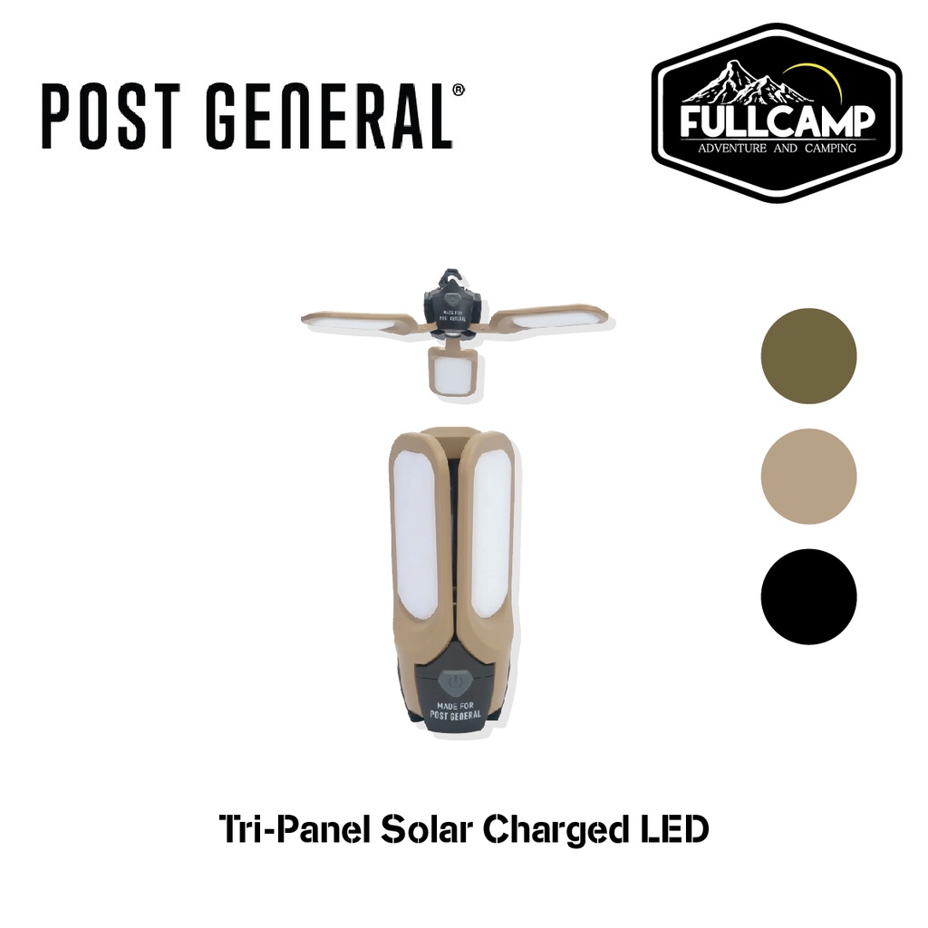 Post General TRI-Panel Solar Charge LED โคมไฟ ตะเกียงเเคมป์ปิ้ง ...