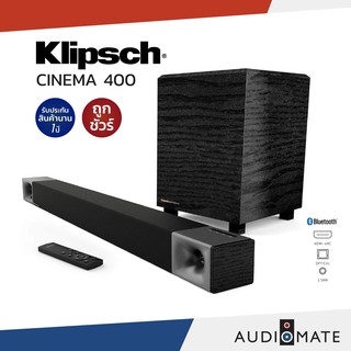 ภาพหน้าปกสินค้าKLIPSCH CINEMA 400 SOUNDBAR + WIRELESS SUBWOOFER 400W 2.1 CHANNEL / รับประกัน 1 ปีศูนย์ Sound Replublic / AUDIOMATE ที่เกี่ยวข้อง