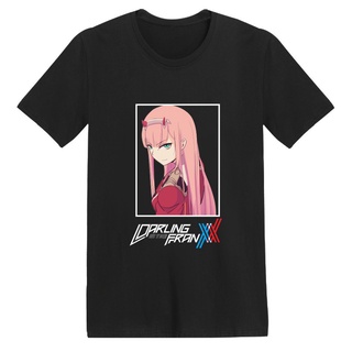 เสื้อยืดแขนสั้น พิมพ์ลายการ์ตูนญี่ปุ่น Zero Two Darling In The Franxx เข้ากับทุกการแต่งกาย แฟชั่นสําหรับผู้หญิง