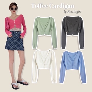 Toffee Cardigan 🍬 ลดเหลือ 153 ใส่โค้ด WPTEPN • พร้อมส่ง ★ คาร์ดิแกนไหมพรม Becutiegirl