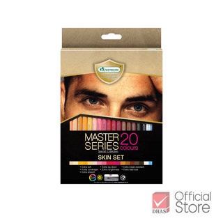 Master Art สีไม้ ดินสอสีไม้ 20 สี รุ่นมาสเตอร์ซีรี่ย์ Special Collection รุ่น Skin Set จำนวน 1 กล่อง