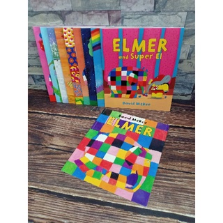 (New)Elmers collection 10 book. By David McKee #ช้างสายรุ้ง