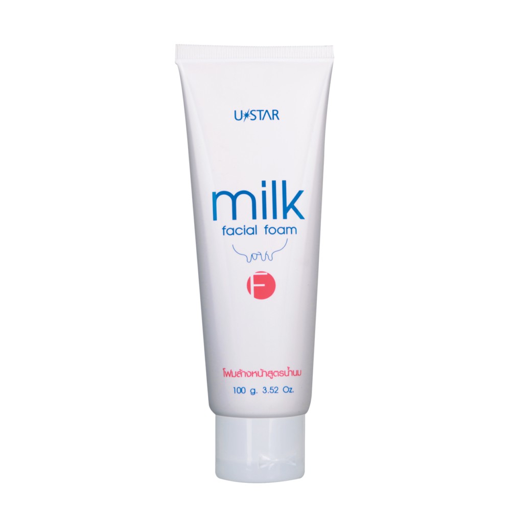 โปรค่าส่ง25บาท-ustar-milk-facial-foam-100g-ยูสตาร์-มิลค์-เฟเชี่ยล-โฟม-น้ำนม-โฟมล้างหน้า