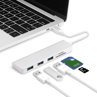 [ COD Ready stocks ] Type-C 3-Port USB 3.0 HUB ฮับเชื่อมต่อข้อมูล อ่านการ์ดได้