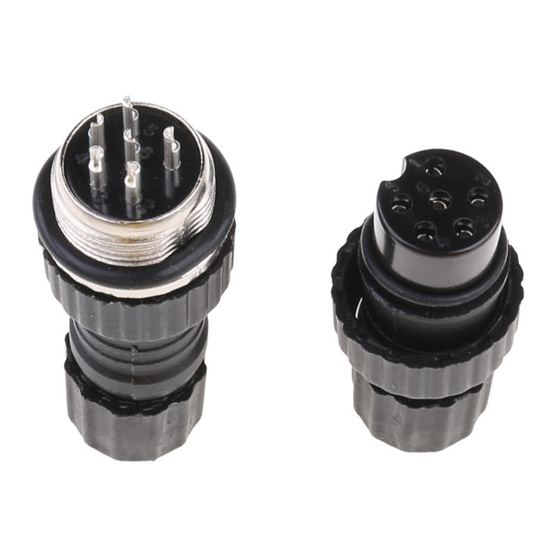 Connecteur Aviation étanche GX16 - 2/3/4/5/6 Broches - Pour Capteurs, Audio, Auto - Noir