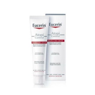 โอเมก้าพลัส | ยูเซอริน Eucerin AtopiControl Acute Care Cream 40ml. ลดปัญหาผิวแห้งแดงคัน ระคายเคือง ให้ผิวสุขภาพดีขึ้น