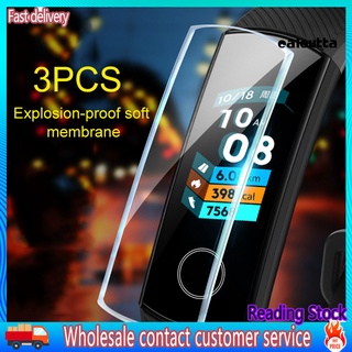 CRX2_3Pcs TPU Explosion-Proof High Clarity Soft Full Protective Film for Huawei Honor Band 5