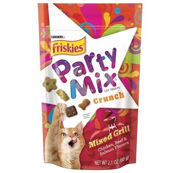 ขนมแมว Friskies Party Mix ขนมแมวฟริสกี้ ปาร์ตี้ มิกซ์ 60 กรัม Shopee